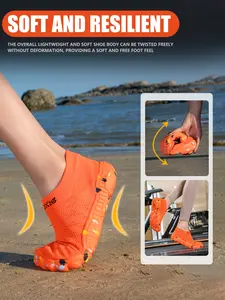 Unisex Breathable Wide Toe Water Shoes, Non-Slip Minimalist Design, All-Season Comfort, Ideal for Outdoor Activities, Water Sports Footwear, Lightweight Beach Sandals, Footwear, Wading Shoes, Water Aqua Shoes
