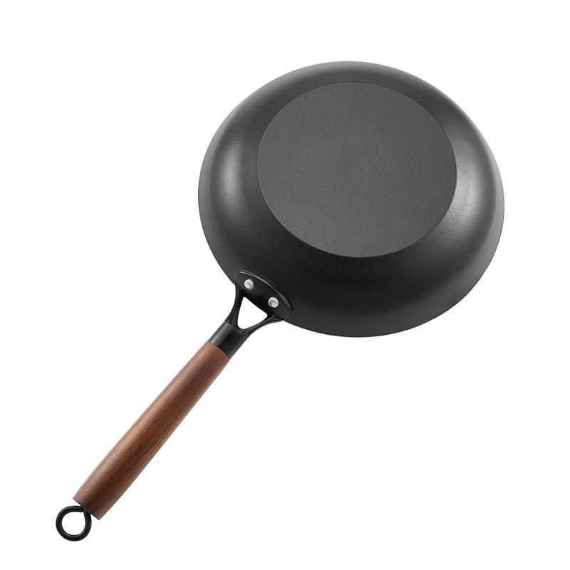 VEVOR 3 Piece Cast Iron Skillet Frying Pan Set 8 10 12 in Pre-Seasoned Nonstick Black Cookware