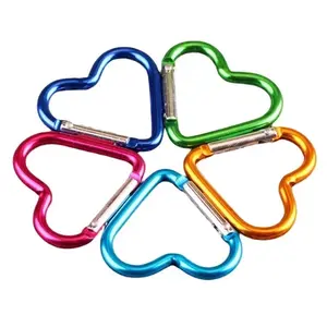 10 piece Mix color heart shape hook keychain pull
