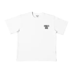Sunday in Rome White Classic Crew Tee - Embroidered