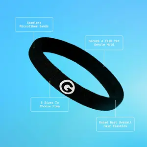 Gimme Beauty Hair Bands - Stylish Knotted Headband for Women, Exclusive Patent-Pending Design, Stretch to Fit, 5 Sizes, Best Overall Hair Elastics