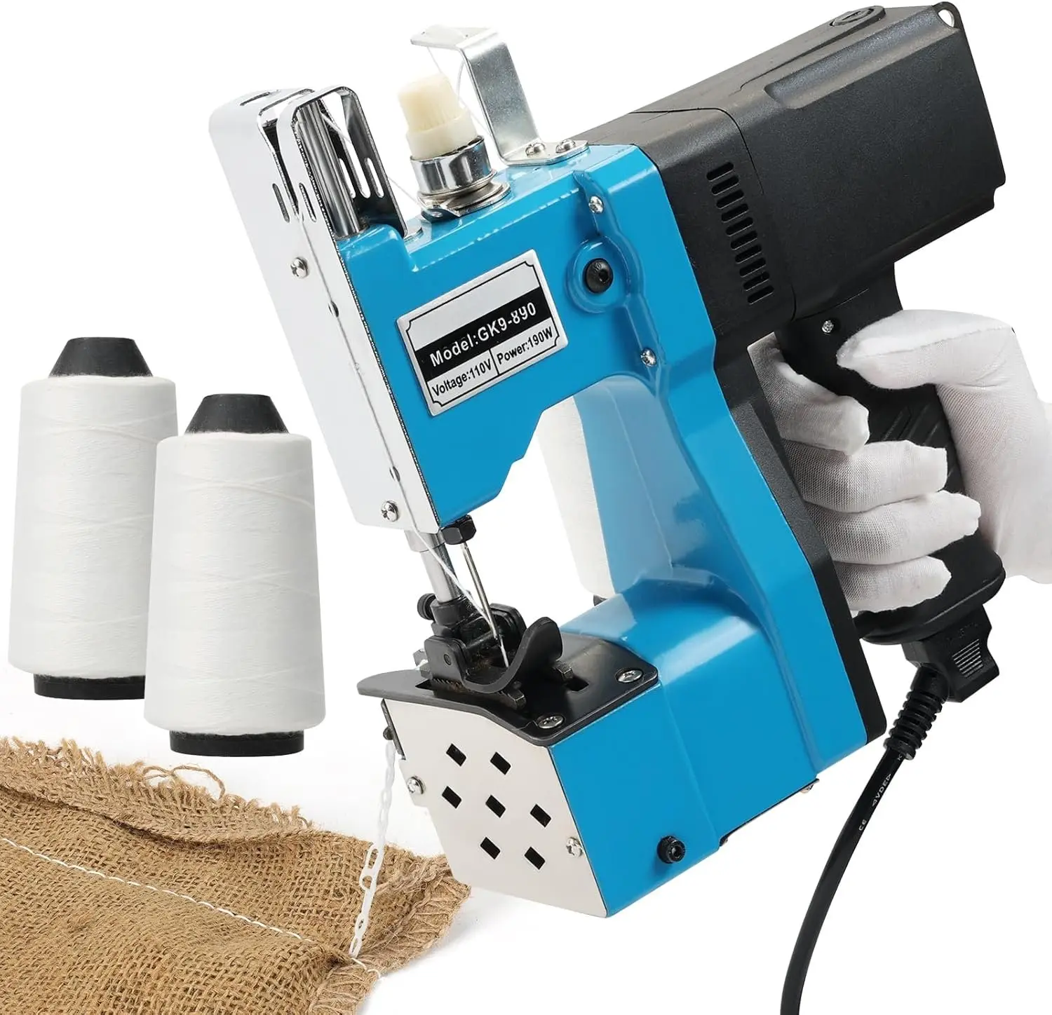Portable heavy-duty sewing machine, industrial sewing machine, handheld sewing machine, an industrial sewing machine suitable for woven bags, sandbags and non-woven fabrics.