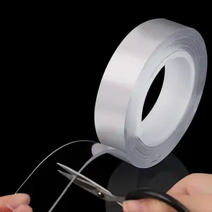 1mm Thickened Transparent Double Sided Adhesive Tape Nano Tape Waterproof Wall Stickers Reusable Heat Resistant Decoration Tapes 5m