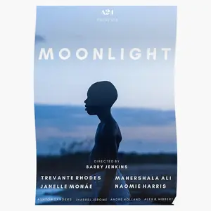Moonlight Alternative Film 2 Poster - Elegant and Artistic Poster Celebrating the Acclaimed Film Moonlight with an Alternative Design
