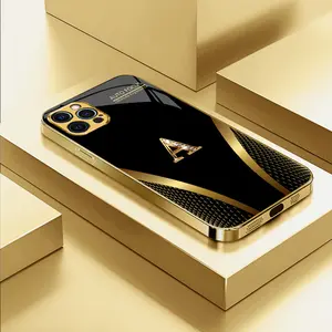 Suitable for [iPhone 12 Pro Max] high-end  phone case，Choose from 26 sophisticated, minimalist letters—featuring a premium, understated design.YM99