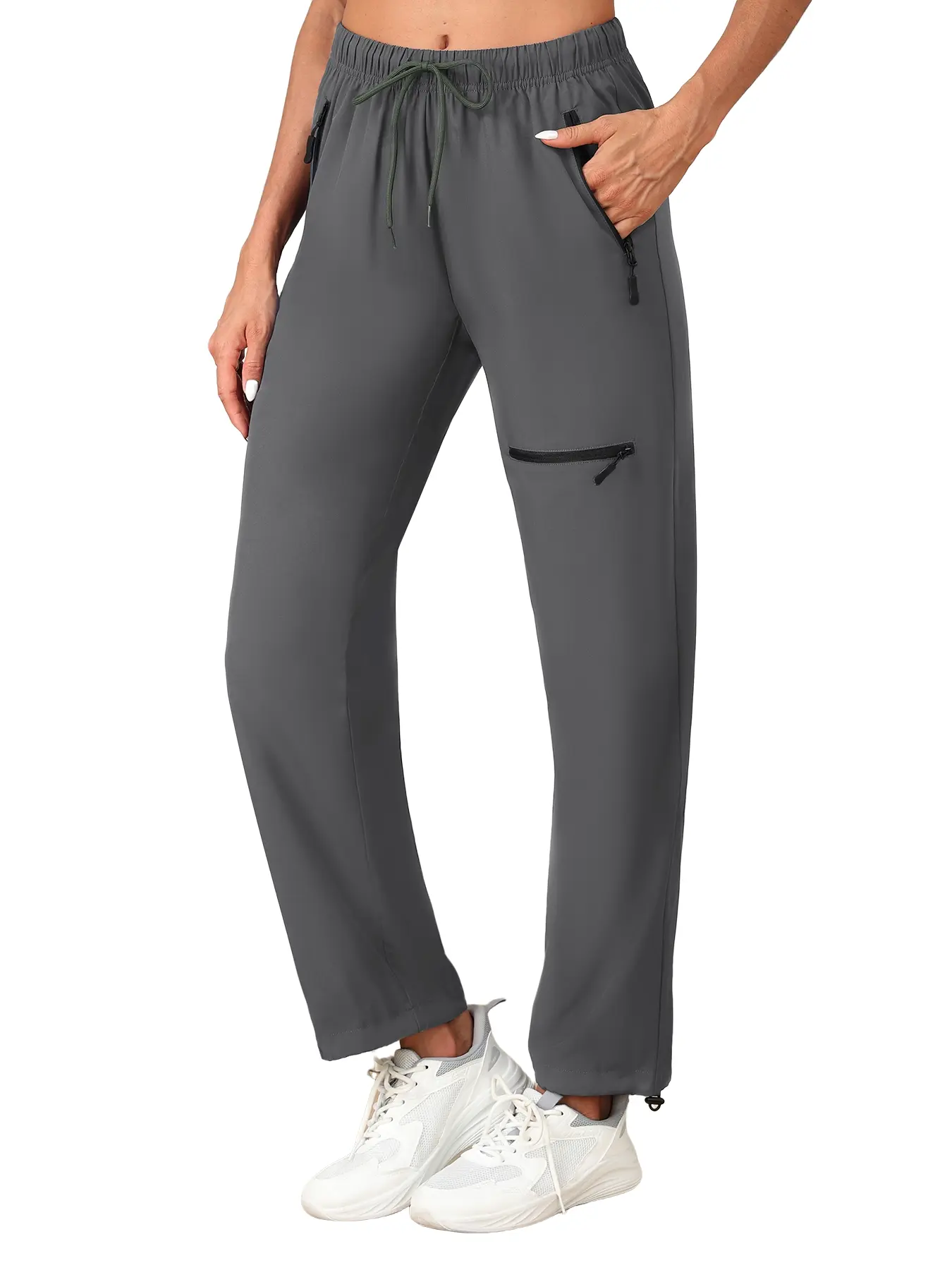 Women's Quick-Dry Hiking Pants, Lightweight Elastic Outdoor Trousers with 4 Deep Pockets, Perfect for Camping Travel Adventures