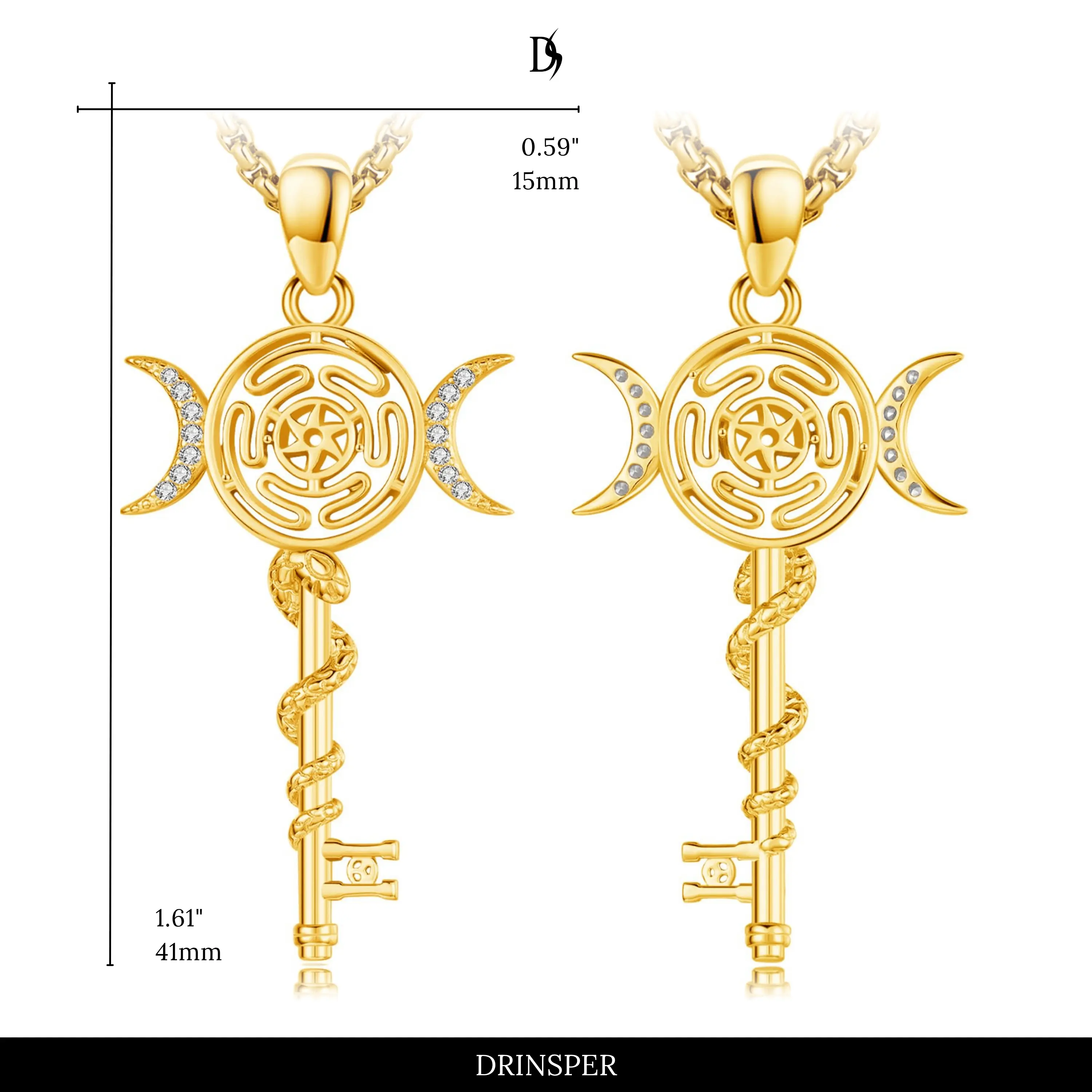 Hecate's Key - Gold Plated