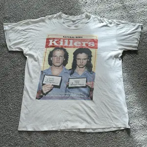 [Sale up to 40%], [Free Ship] Vintage 1994 Natural Born Killers Movie Promo T-shirt