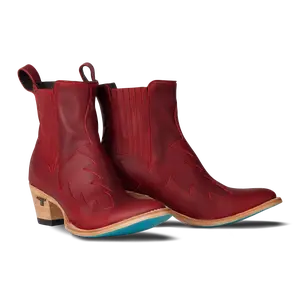 Western Chelsea Bootie - Smoldering Ruby **Final Sale**