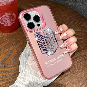 A-Attack On Titan Phone Case|Survey Corps Pattern Shockproof Phone Case|Gift For Fans|Gifts for anime lovers| For iPhone 7 8 17 Pro Max 16 15 Pro Max 14 13 12 11 X Plus Air Case