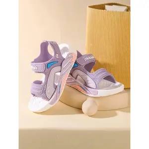Toddler Girl's Fashionable Velcro Sandals, Casual Comfortable Sandals for Beach, Outdoor Sports, Daily Wear