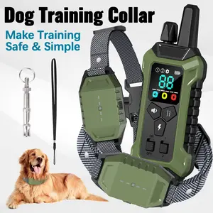 Dog Shock Collar with Remote Control 4000FT Range 3 Modes E-Collar IP67 Waterproof Rechargeable for Dogs 10-120lbs Adjustable Training Companion