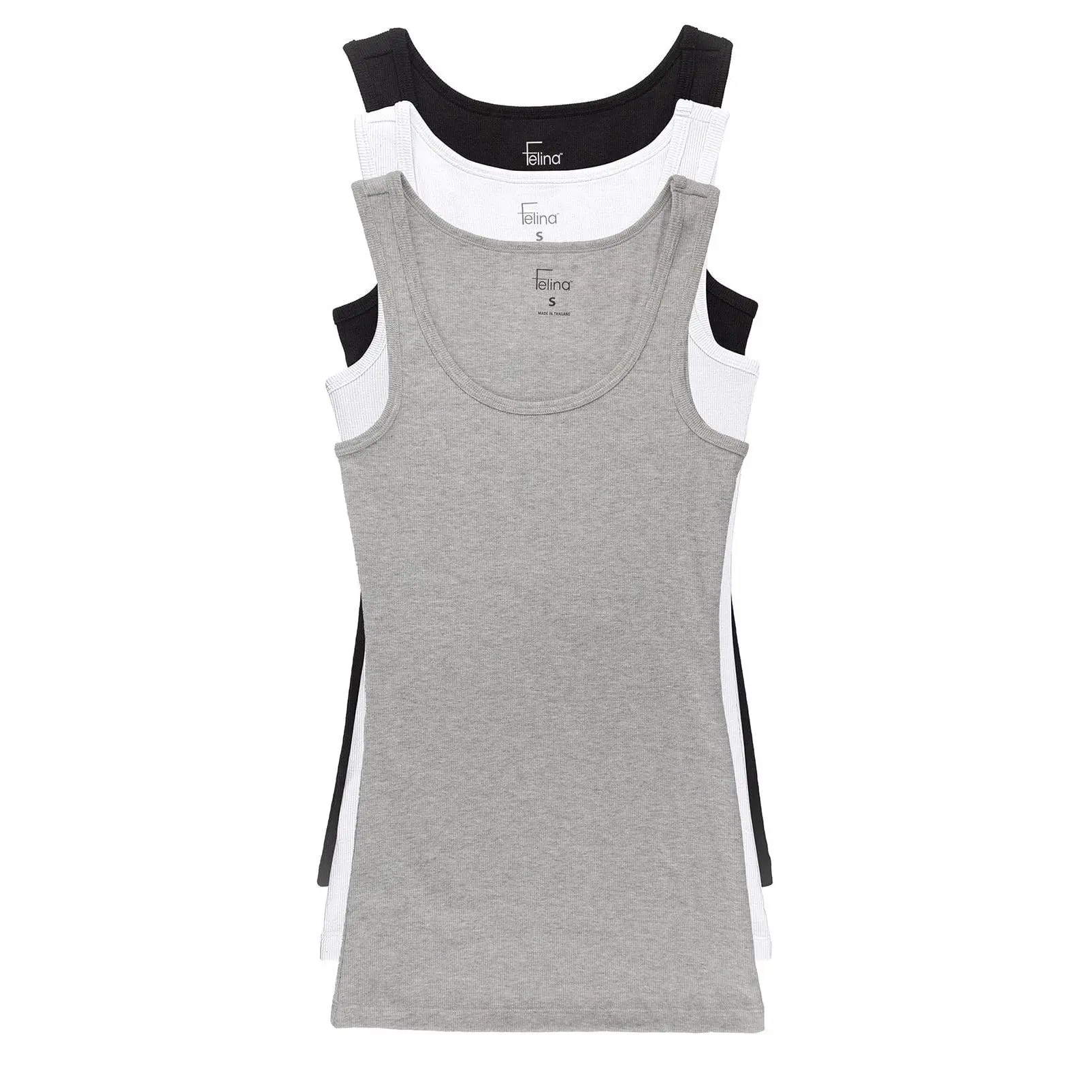 Cotton Ribbed Tank Top 3-Pack