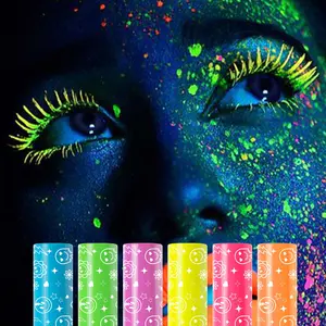 UV Fluorescent Colorful Mascara, Fluffy Lashes Mascara, 1 Count Long Lasting Easy Coloring Mascara for Party Makeup, Eye Makeup Tool for Women & Girls