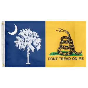 South Carolina Gadsden 3'X5' Flag 100D Polyester (90cm x 150cm) DTOM (G16) RolFlags