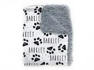 Personalized Dog Blanket Custom Pet Blanket Crate Blanket Scent Blanket