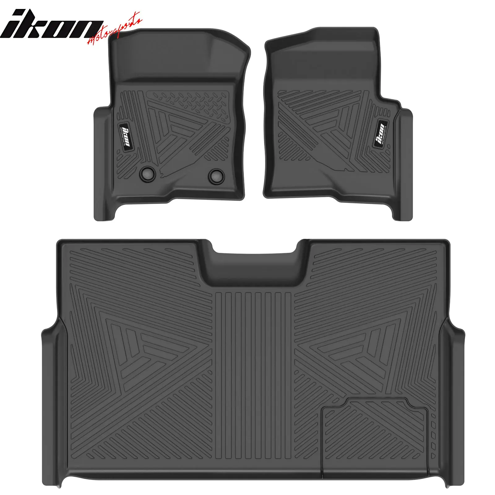 Floor Mats for Ford F-150 Crew Cab 2009-2014 IKON All Season Carpets TPE Car Accessories Car Mats Set