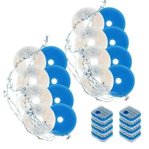 Upgrade Cat Water Fountain Stainless Steel, 74Oz/2.2L Cat Fountain with Multi-Filter, Cat Fountains for Drinking Stainless Steel, No Sputter, Compact, Easy Cleaning, Suit for Pets Dogs Cat