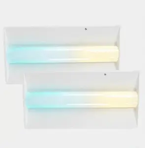 E2 LIGHTING 2 Pack LED 2x4 Troffer Center Basket Panel Light with Emergency Battery Backup, Wattage Tunable 30W-72W, 3000K-6500K CCT, 120-277V