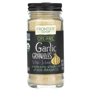 Frontier Co-op Organic, Garlic, Granules, 2.68 oz (76 g)