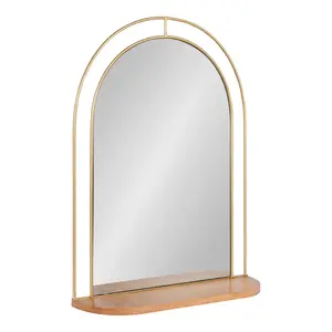 Reverie Framed Wall Mirror with Shelf