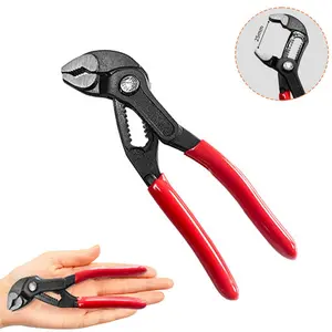 5 Inch Mini Portable Quick Pump Pliers Set, Multi-Functional Plastic Handle, Large Opening, Home Tool Kit