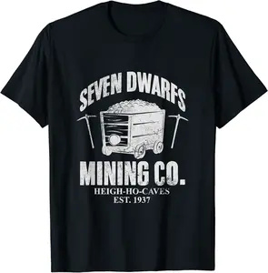 Seven Dwarfs Mining Co. Coal Miner Gold Miner Pitman Grunge T-Shirt - Matthewgol Shop 65B0CL8NRC7Y