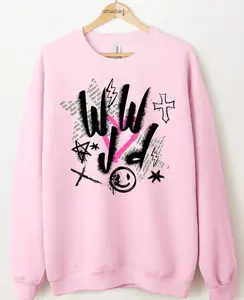 Trendy WWJD Graphic Top