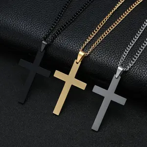 Vintage Gothic Cross Pendant Necklace