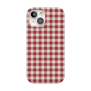 Casely iPhone 15 Case | Sweet Jam | Red Gingham | Compatible with MagSafe | Classic Ultra Thin Design