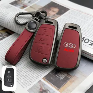Auto Key Bag Protector, Car Remote Key Cover Case, Keyless Key Shell Holder, Keychain for Audi Models, Durable & Stylish Design