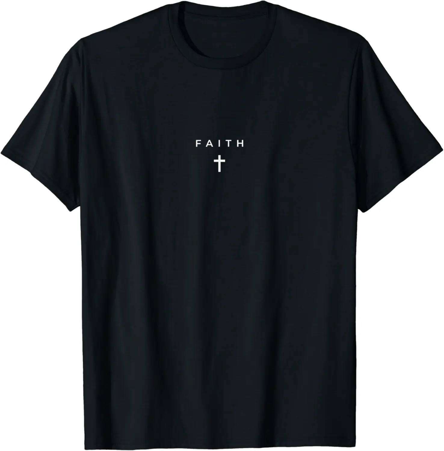 Faith Cross Subtle Christian Minimalist Religious Faith T-Shirt - Tayvaunlest Shop 88B09BZNW7C2