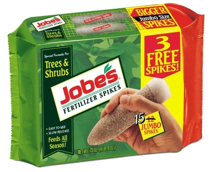 Easy Gardner/Weatherly 01610 Tree Fertilizer Spikes, 16-4-4 NPK, 15-Pack Pointed Shape Slow-Release Spikes for Feeding Trees, Feeds Trees