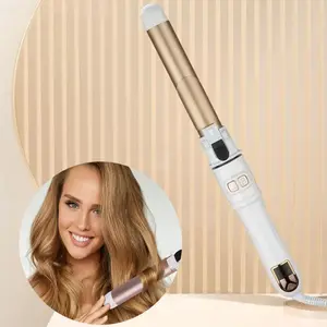 Automatic Hair Curler, Adjustable Temperature Hair Curling Iron, Hair Curling Wand, LCD Display 60 Minutes Automatic Power Off Hair Straightener, Hair Styling Tool for Women
