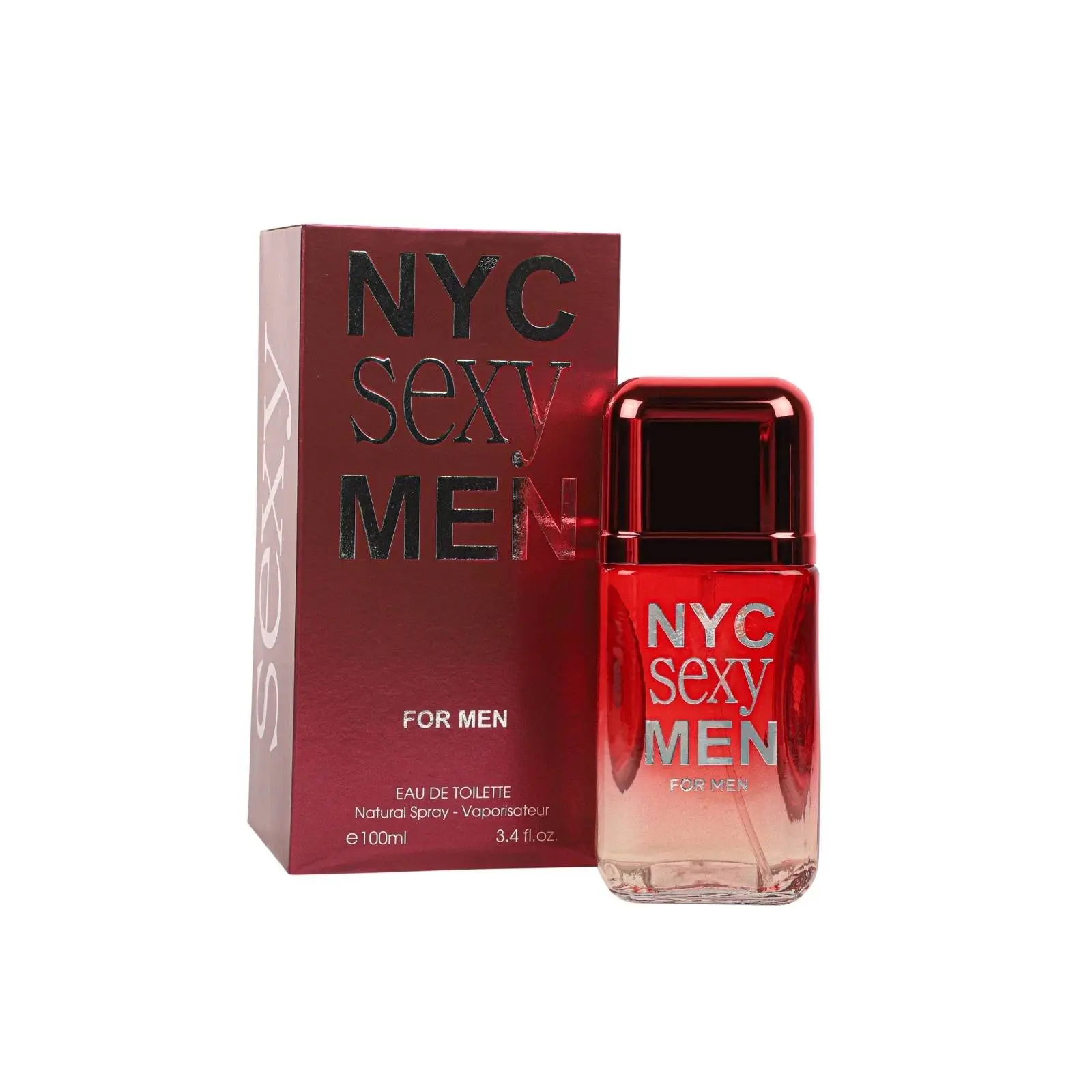 NYC Sexy Man Cologne  Eau de Toilette - 3.4fl oz Longlasting All Day Cologne Perfume, EDP Fragrances & Liquid Perfumes, Wholesale Beauty Product, All Day Fragrance