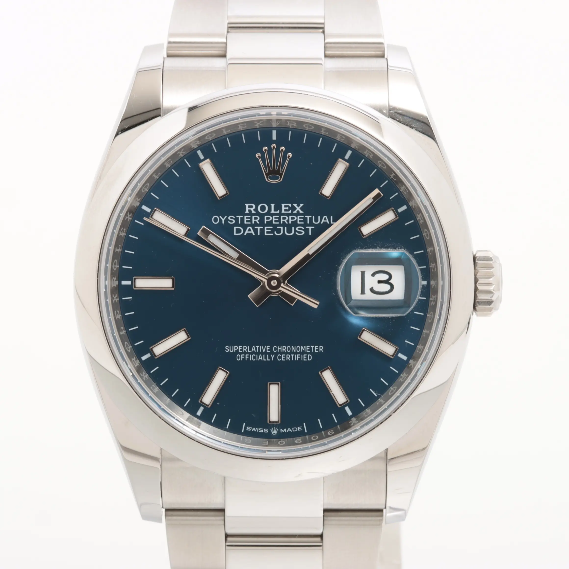 Rolex Blue Datejust Unisex 36mm 126200