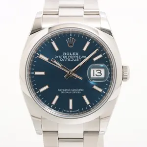 Rolex Blue Datejust Unisex 36mm 126200