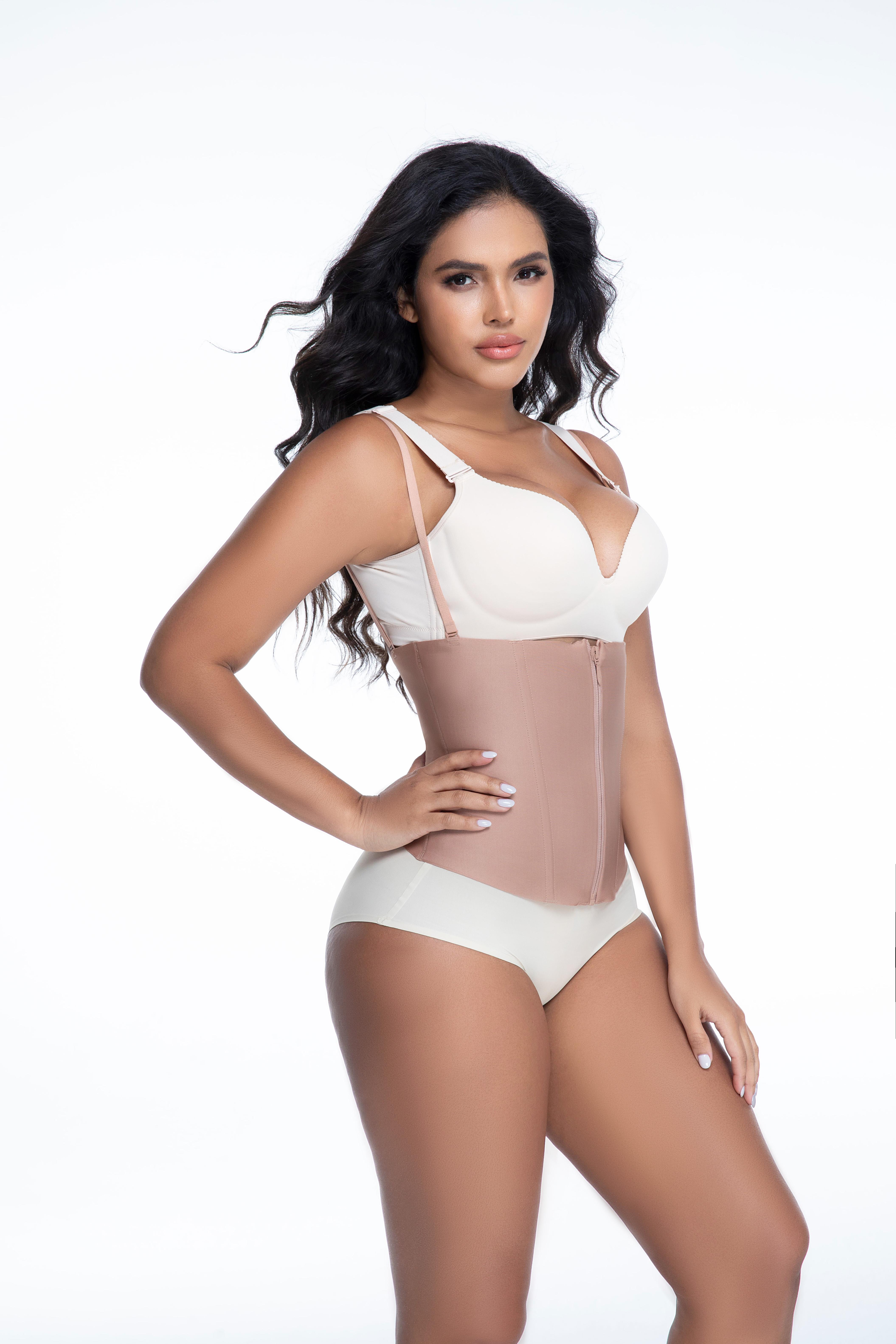 Waist Trainer 4 Steel Boned Corset Top | Adjustable Straps | Waist Shapewear | Tummy Control Waist Cincher Everyday Everyday