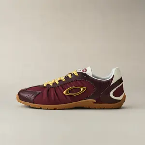 OLD ORDER Turbo Lite Women’s Casual Sneakers, Burgundy Red Retro Low-Top Flat Sole Fashion Shoes, Everyday Casual Sneakers