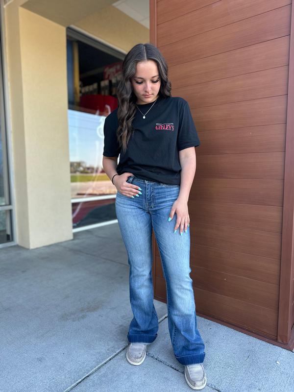 7 For All Mankind Dojo Wide Leg Jeans in Luxe Vintage Denim Medium Blue Wash Distressed Authentic Light