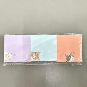 9pcs Dog & Cat Theme Sticky Notes, Fun Memo Pads, Creative Gift for Note-Taking & Reminders, Cute Office Supplies for All Ages, Self-Adhesive Stickers Set