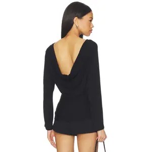 EB Denim Zinnia Long Sleeve Top in Black
