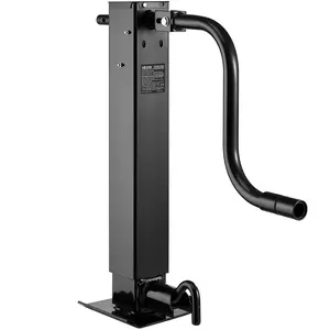 VEVOR Heavy-Duty Trailer Jack, 12,000 lbs Load Capacity, Sidewind Square Direct Weld-on Trailer Jack with Handle Crank, Adjustable Drop Leg, 26-Inch Travel for Lifting RV, Utility, Yacht Trailers