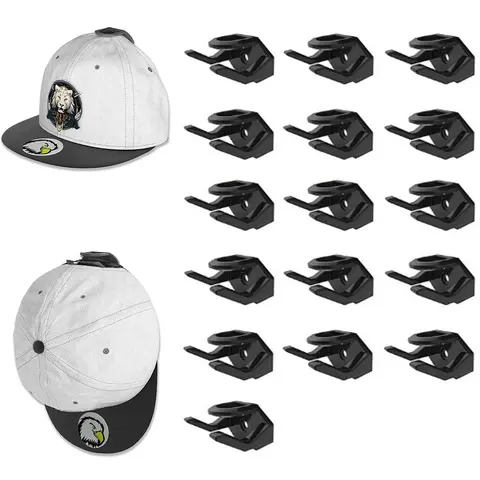 Adhesive Hat Hooks for Wall, Wall Mounted Hook, Super Strong Hat Rack for Baseball Caps, No-Drill Hat Organizers for Home & Closet Storage, Hat Hanger, Wall Mountable, Hat Hangers for Wall