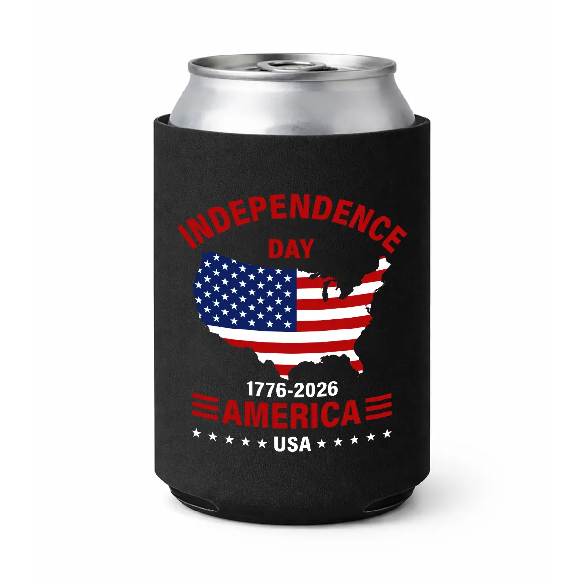 Independence Day Koozie Can Holder Sleeve