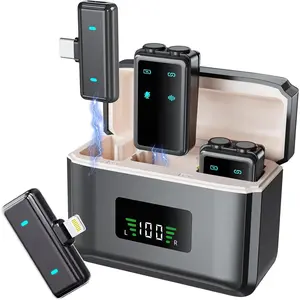 Lavalier Microphone for  and Android with  Case,mini Microphone with Noise Reduction,Plug and Play for Video Recording,Volgging,YouTube,Interview and Live Streaming