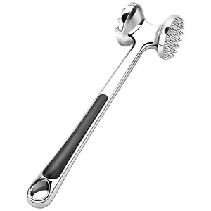Kitchen Meat Tenderizer Hammer, Solid Steak Pounder, Dual-Sided Bone Breaker, Home Use Muscle Relaxing Tool, Beef Tenderizer