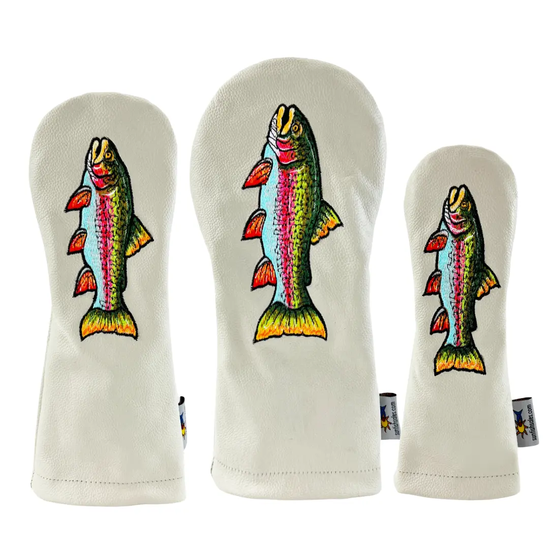 Rainbow Trout Hand Embroidered Headcover (DR, FW, HYB or SET)