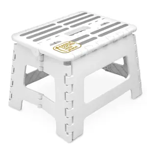 Click 'N Climb Locking Step Stool, Non-Slip, Carry Handle - White