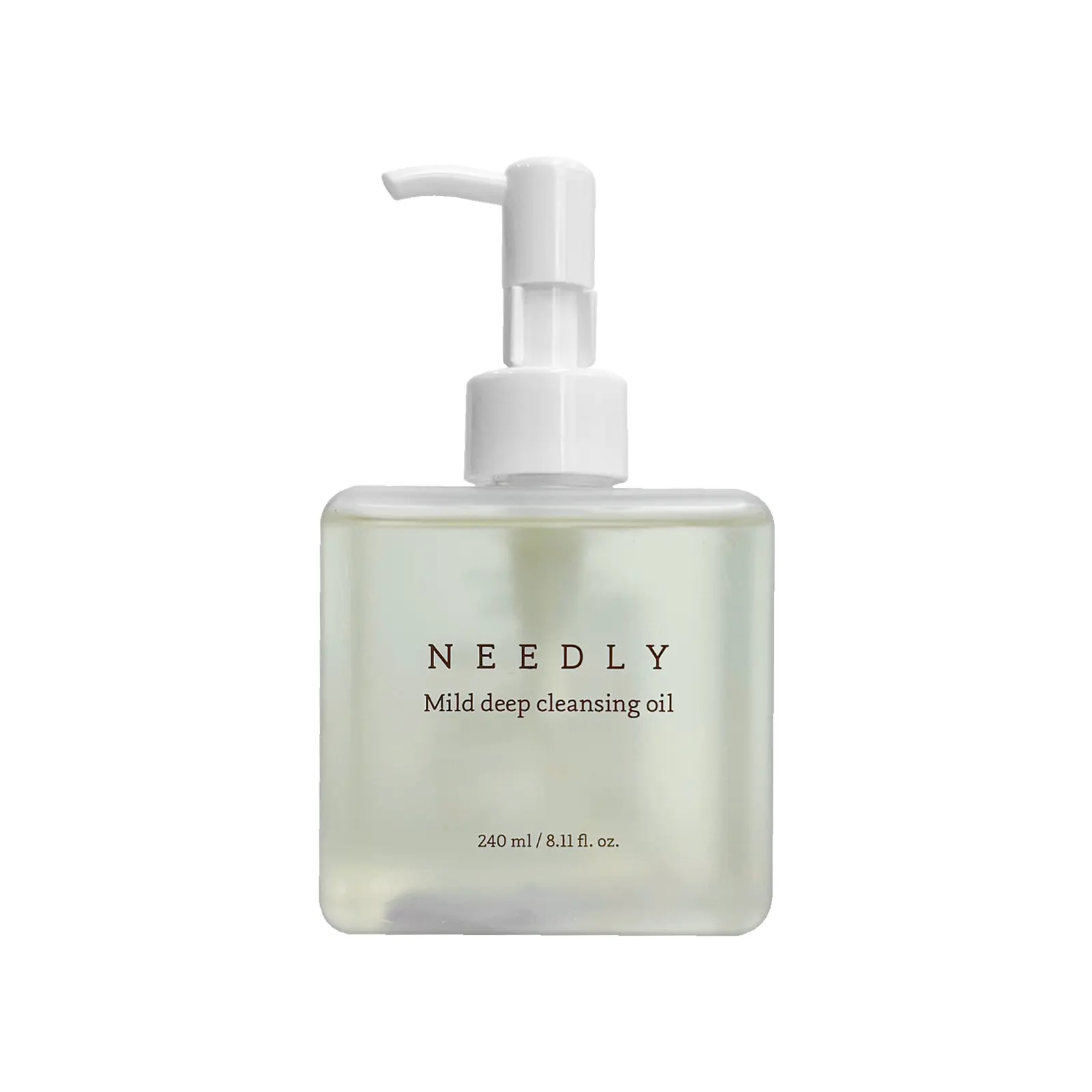 NEEDLY Mild Deep Cleansing Oil 8.11 fl oz. (240 ml) – Lightweight Plant-Based Makeup Remover
